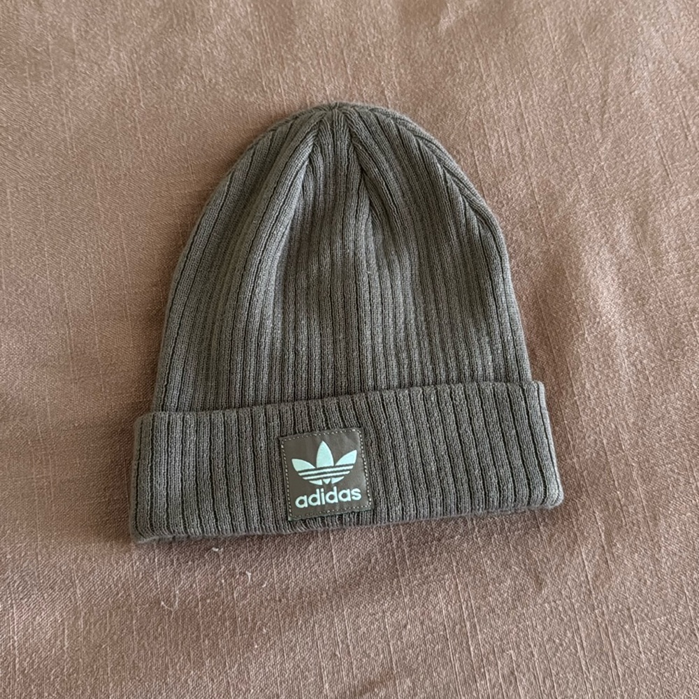 Mauve Adidas Knit Beanie Hat